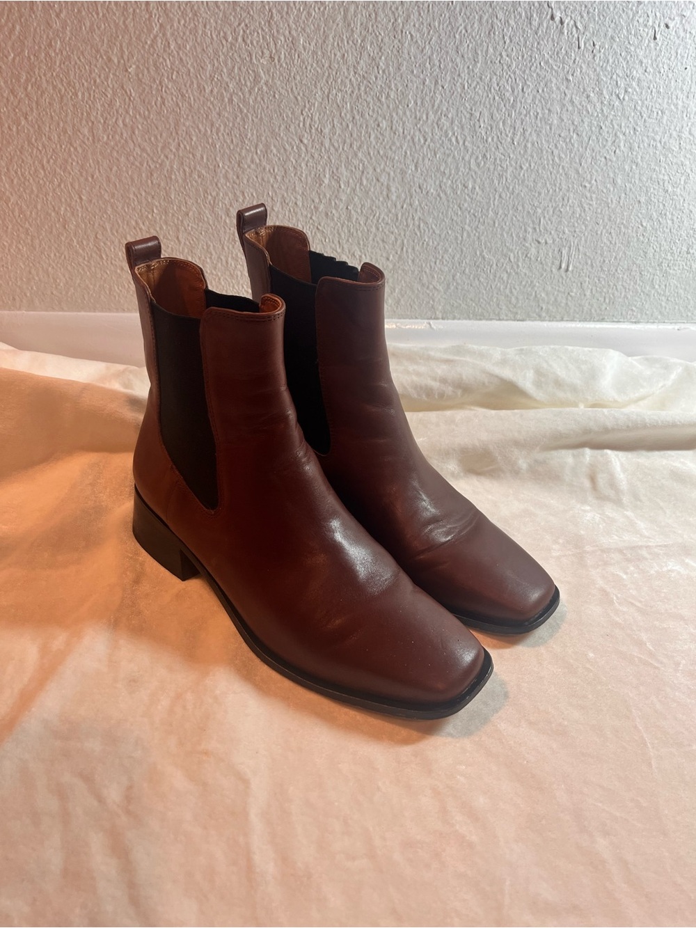 J. McLaughlin Men's Dark Brown Leather Chukka Boots